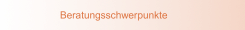 Beratungsschwerpunkte